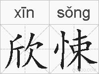 欣悚的拼音
