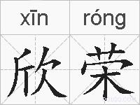 欣荣的拼音