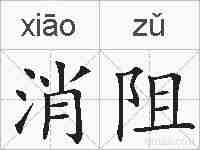消阻的拼音