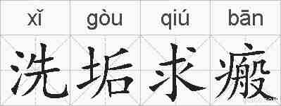 洗垢求瘢的拼音