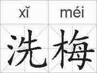洗梅的拼音