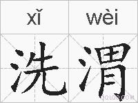 洗渭的拼音