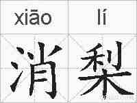 消梨的拼音