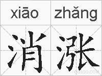 消涨的拼音