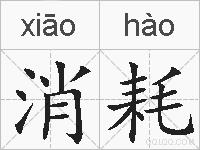 消耗的拼音