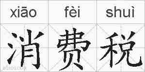 消费税的拼音