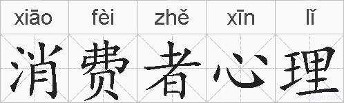 消费者心理的拼音