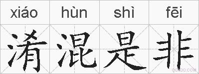 淆混是非的拼音