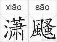 潇颾的拼音