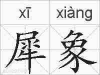 犀象的拼音