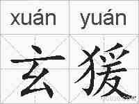 玄猨的拼音