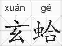 玄蛤的拼音