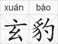 玄豹的拼音
