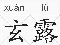 玄露的拼音