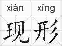 现形的拼音