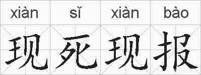 现死现报的拼音
