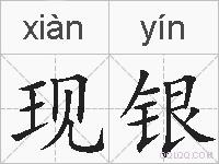 现银的拼音