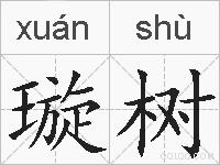 璇树的拼音
