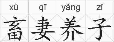 畜妻养子的拼音
