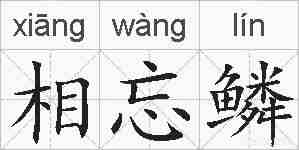 相忘鳞的拼音