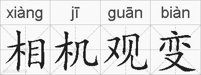 相机观变的拼音