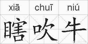 瞎吹牛的拼音