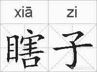 瞎子的拼音
