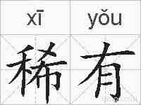 稀有的拼音