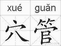 穴管的拼音