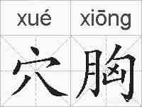 穴胸的拼音