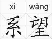 系望的拼音