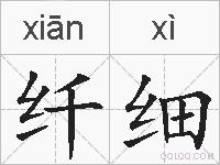 纤细的拼音