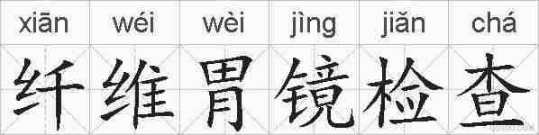 纤维胃镜检查的拼音