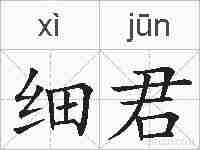 细君的拼音
