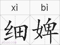 细婢的拼音