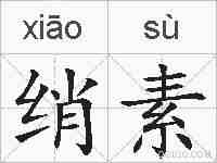 绡素的拼音