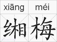 缃梅的拼音
