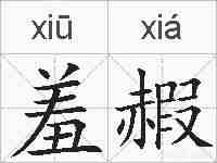 羞赮的拼音
