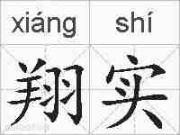 翔实的拼音