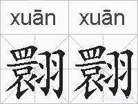 翾翾的拼音