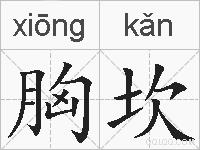 胸坎的拼音