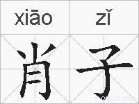 肖子的拼音