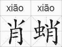 肖蛸的拼音