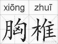 胸椎的拼音