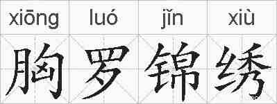 胸罗锦绣的拼音