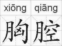 胸腔的拼音