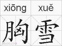 胸雪的拼音
