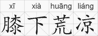 膝下荒凉的拼音