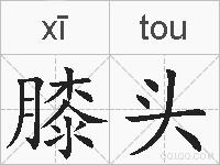 膝头的拼音