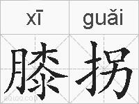 膝拐的拼音